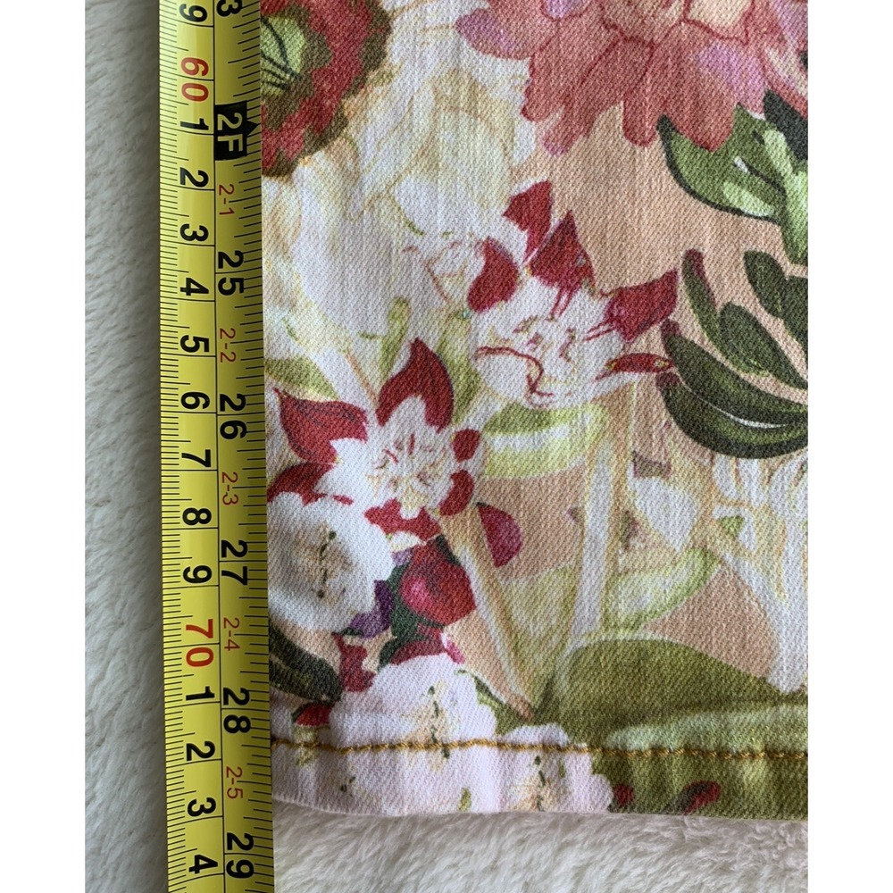 Tory Burch Women's Super Skinny Jean Size 29 Floral Print Flowers Colorful - Picture 15 of 15